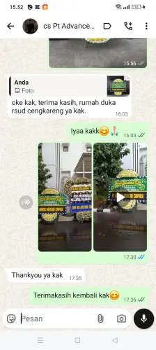 Testimonial Papan Bunga Pernikahan cigemblong