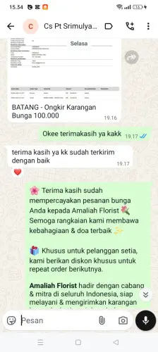Testimonial Papan Bunga cigemblong