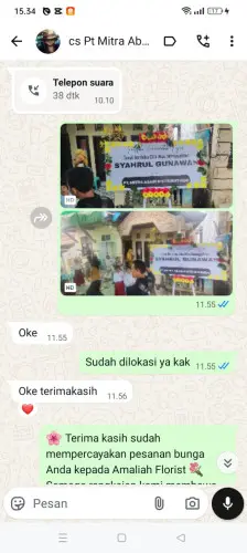 Testimonial Papan Bunga cigemblong