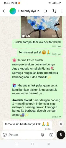 Testimonial Standing Flower cigemblong