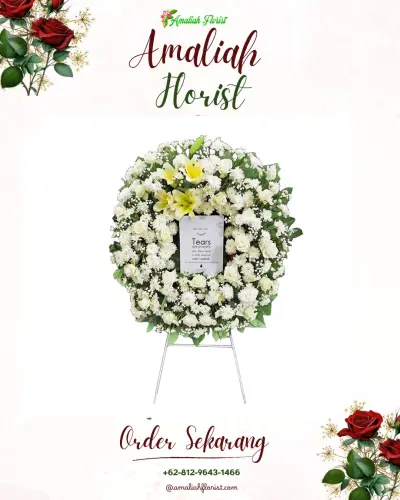 Krans Bunga Duka Cita cigemblong